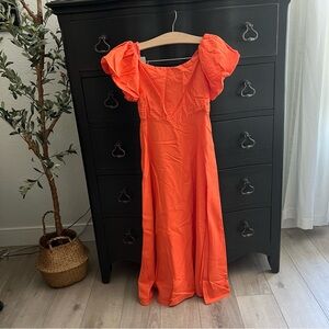 ASTR the Label Off Shoulder A-Line Dress